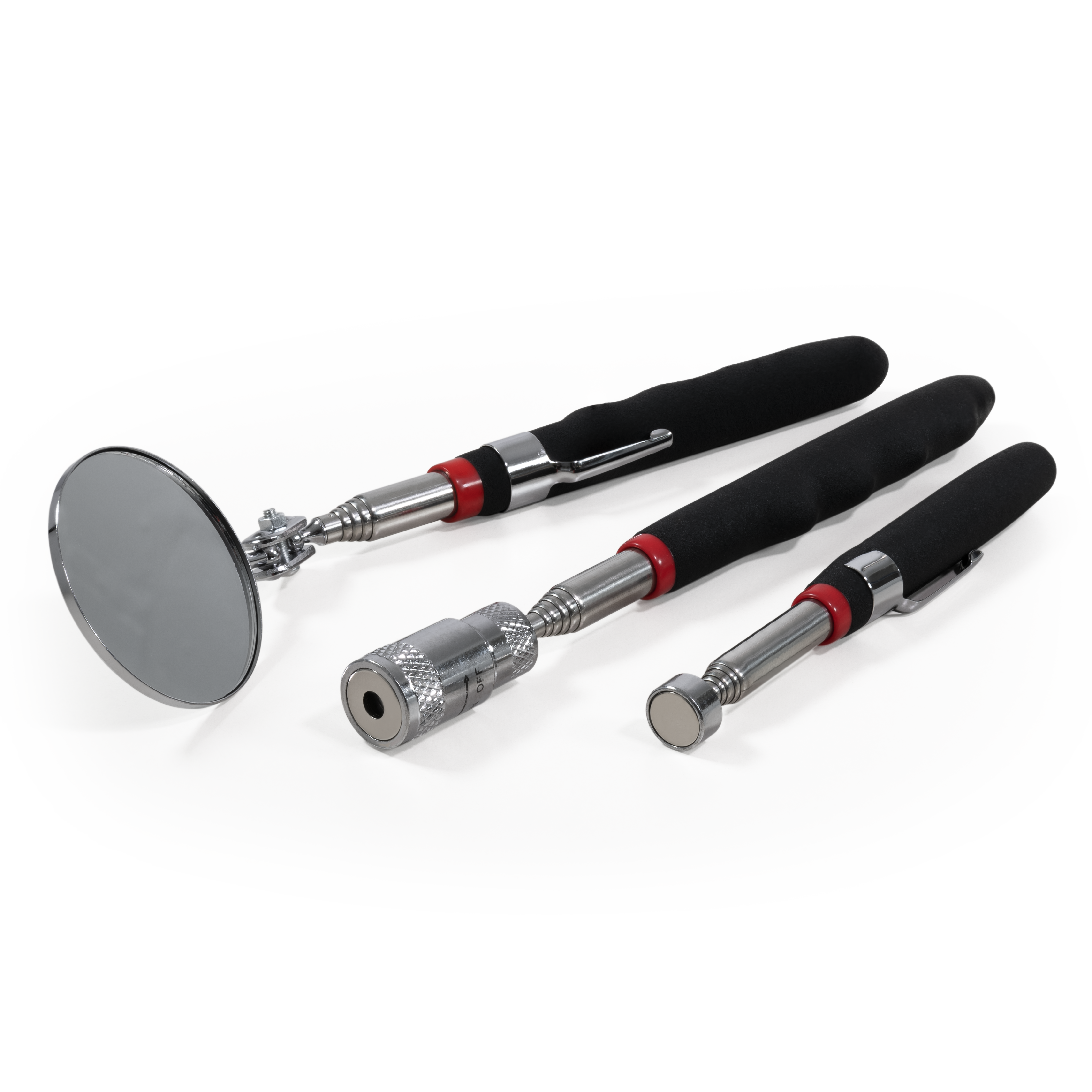 Pick-Up Werkzeug-Set McPower, 3-teilig, LED Pick-Up, Spiegel und  Magnetheber